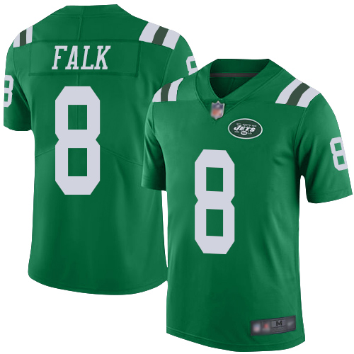 New York Jets Limited Green Men Luke Falk Jersey NFL Football #8 Rush Vapor Untouchable